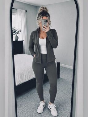 NEW All in Motion Activewear Set | Zip Jacket + Leggings | Size: Large